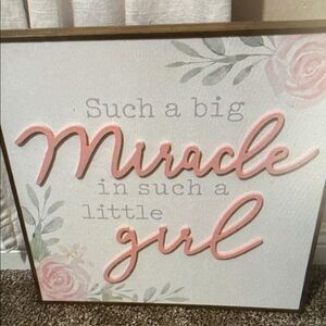 The Spring Shop Pink and White Miracle Wall Art